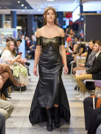 Custom Leather Wedding Dress – Luxury Handmade Bridal Gown – Ethical & Sustainable | All Sizes